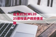 山东ZCSCWL2025债权资产政府债定融