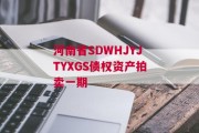河南省SDWHJYJTYXGS债权资产拍卖一期