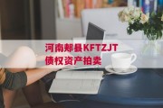 河南郏县KFTZJT债权资产拍卖