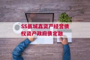 SS县城鑫资产经营债权资产政府债定融