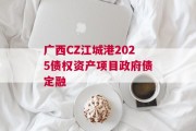广西CZ江城港2025债权资产项目政府债定融