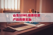 山东SDWL旅债权资产政府债定融