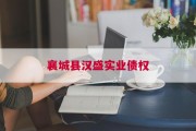 襄城县汉盛实业债权