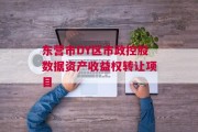 东营市DY区市政控股数据资产收益权转让项目