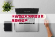 河南省盛大城市建设发展债权资产