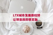 LTX城市发展债权转让项目政府债定融