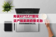 郏县KFTZJT债权资产拍卖政府债定融