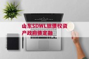 山东SDWL旅债权资产政府债定融