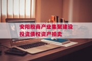安阳殷商产业集聚建设投资债权资产拍卖