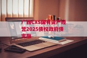广西CXS国有资产经营2025债权政府债定融