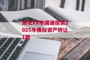 湖北XX市国通投资2025年债权资产转让1期