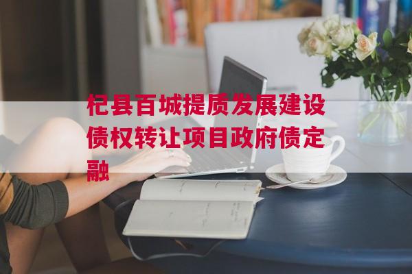 杞县百城提质发展建设债权转让项目政府债定融